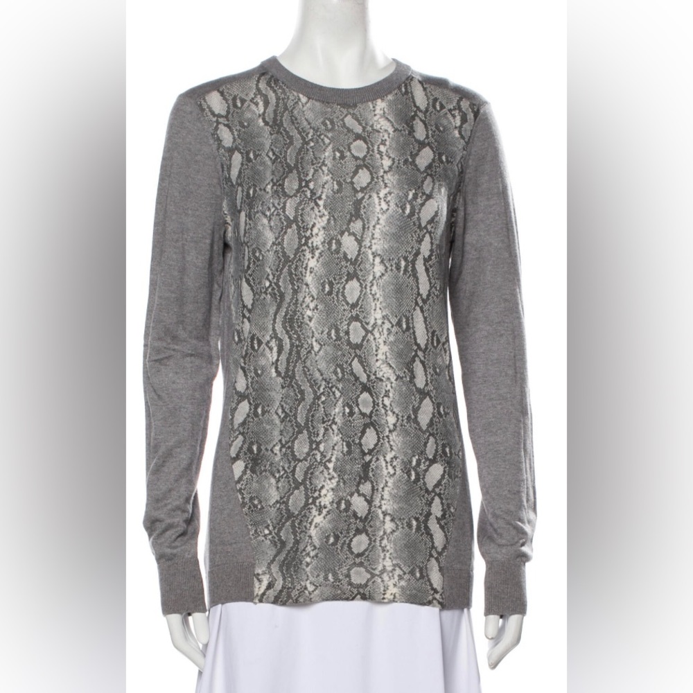 Magaschoni animal print sweater. Firm $